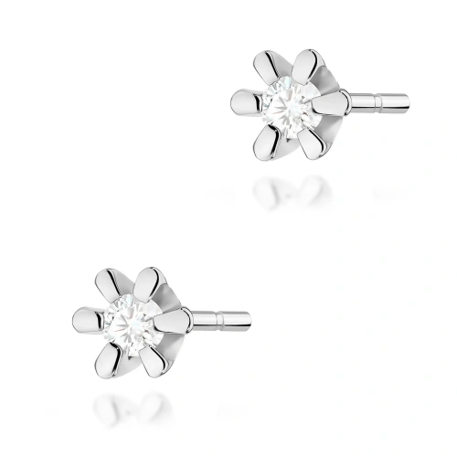 Ohrringe K0029 Diamant 2 x 0,02ct Weißgold