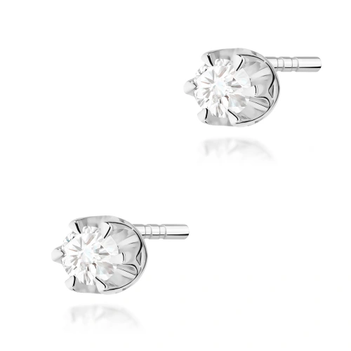 Ohrringe K0032 Laborgezüchteter Diamant 2 x 0,10ct Weißgold