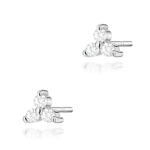 Ohrringe K0033 mit Diamanten Weißgold
