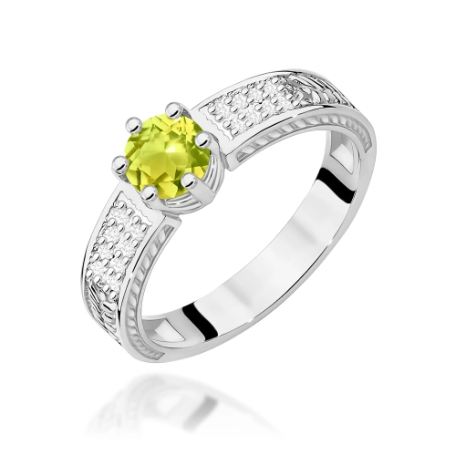 Pierścionek W0075 Oliwin 0,60ct białe złoto
