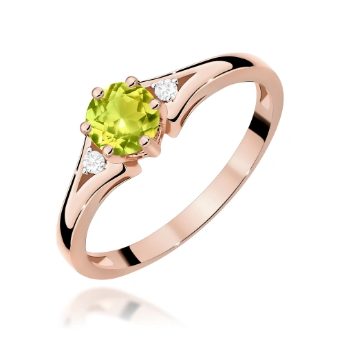 Pierścionek W0076 Oliwin 0,60ct różowe złoto