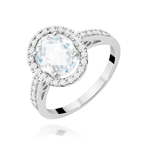 Ring W0080 Laborgezüchteter Diamant 1,90ct Weißgold 375