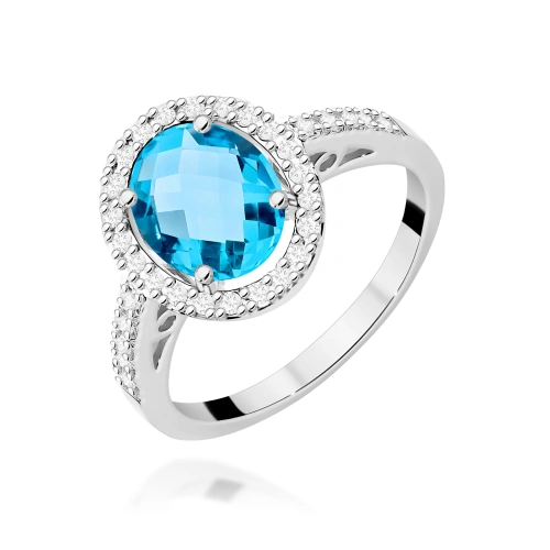 Ring W0080 Topas Swiss 1,70ct Weißgold