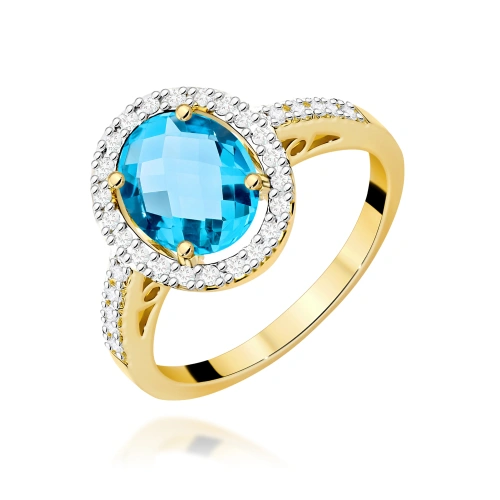 Ring W0080 Topas Swiss 1,70ct Gelbgold 375