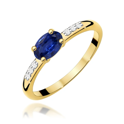 Ring W0077 Saphir 0,70ct Gelbgold 375