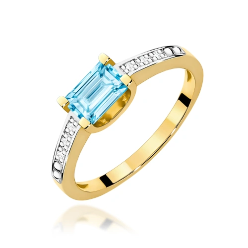 Ring W0105 Topas Swiss 0,65ct Gelbgold 375