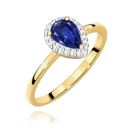 Ring W0455 Saphir 0,60ct Gelbgold