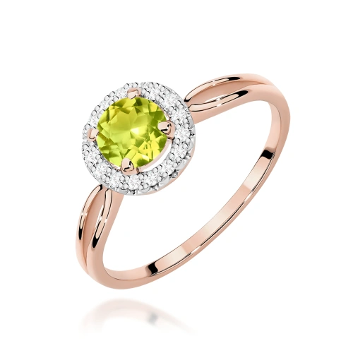 Pierścionek W0538 Oliwin 0,90ct różowe złoto