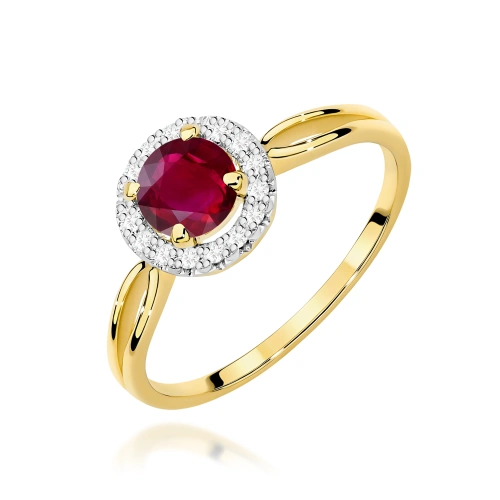 Gyűrű W0538 Rubin 1,20ct Sárga arany