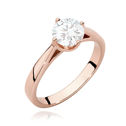 Gyűrű W0543 Gyémánt 1,00ct Rózsaaranyl