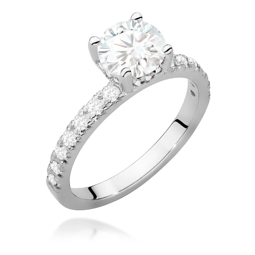 Gyűrű W0546 Gyémánt 1,00ct Fehérarany 375