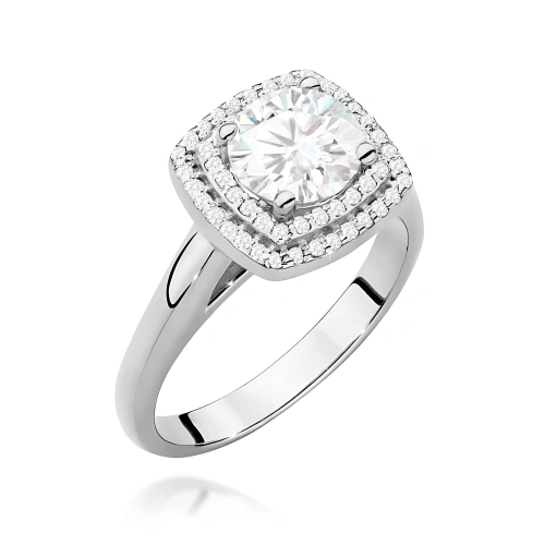 Gyűrű W0548 Gyémánt 1,00ct Fehérarany 375