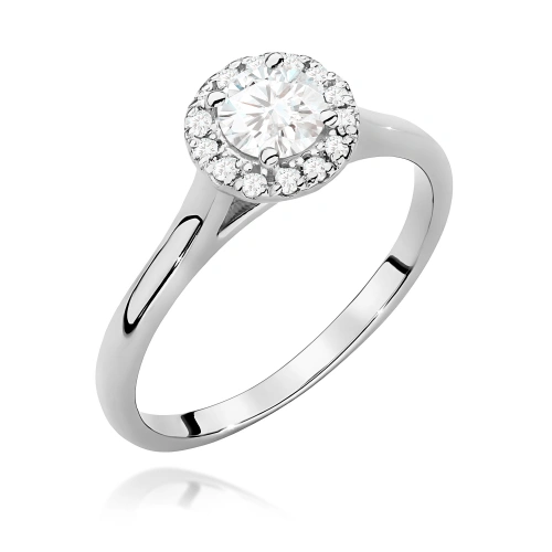 Pierścionek W0550 Diament 0,40ct białe złoto