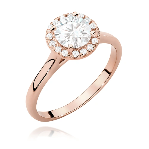 Pierścionek W0550 Diament 0,70ct różowe złoto