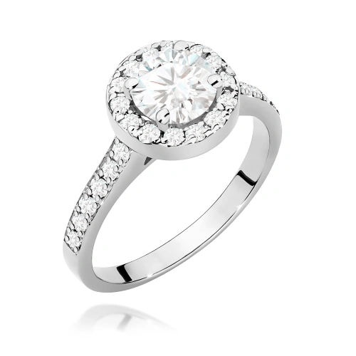 Pierścionek W0551 Diament 0,70ct białe złoto