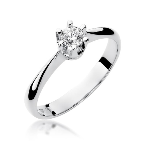 Gyűrű W0036 Gyémánt 0,23ct Fehér arany