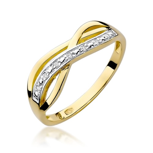 Bague W0090 avec diamants Or jaune