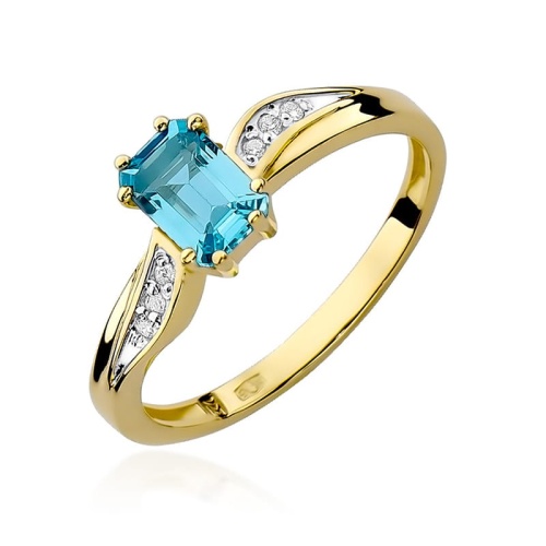 Bague W0094 Topaze  Swiss 0,65ct Or jaune