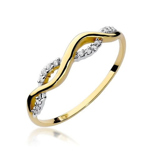 Bague W0096 avec diamants Or jaune