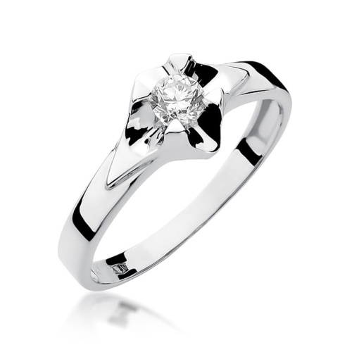 Ring W0155 Diamant 0,30ct Weißgold