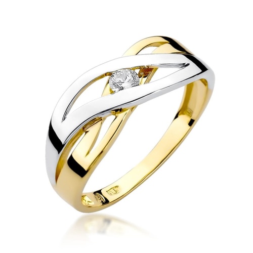 Bague W0156 Diamant 0,10ct Or jaune