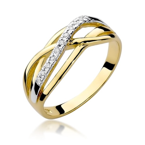 Bague W0157 avec diamants Or jaune