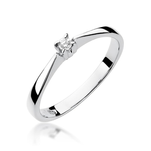 Ring W0175 Diamant 0,03ct Weißgold
