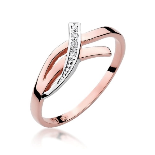 Bague W0179 avec diamants Or rose