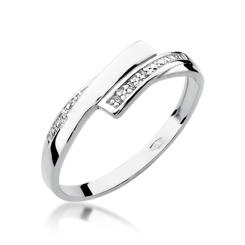 Ring W0196 mit Diamanten Weißgold
