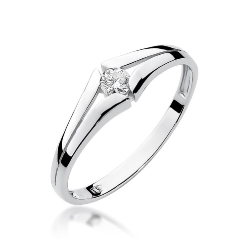 Ring W0207 Diamant 0,08ct Weißgold
