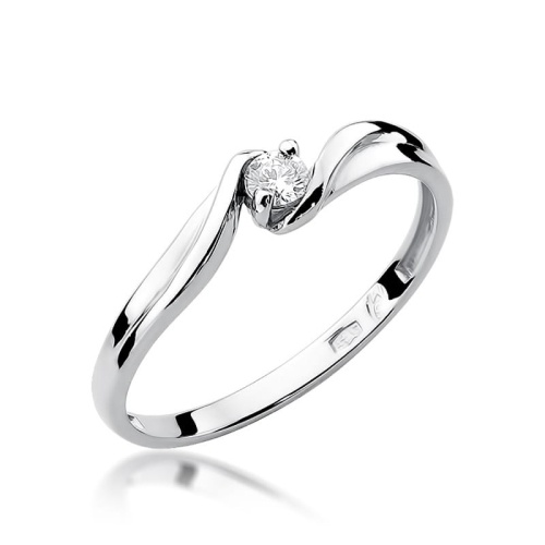 Ring W0211 Diamant 0,08ct Weißgold