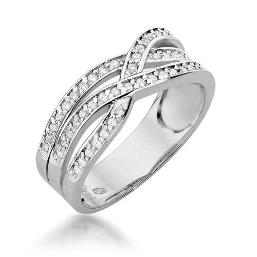 Ring W0215 mit Diamanten Weißgold
