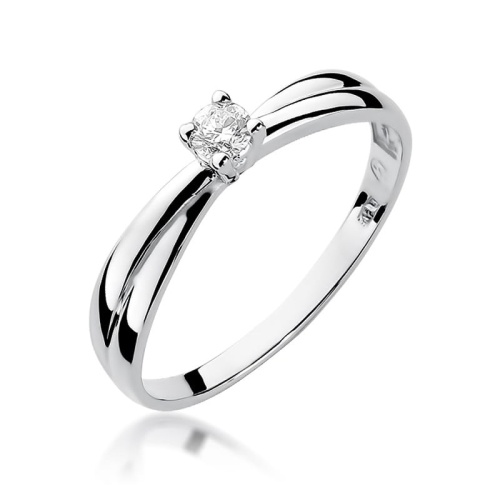 Gyűrű W0230 Gyémánt 0,08ct Fehér arany