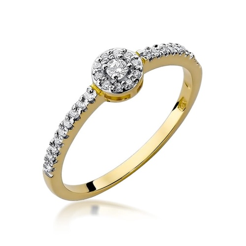 Gyűrű W0273 Gyémánt 0,05ct Sárga arany