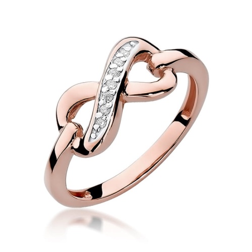 Bague W0285 avec diamants Or rose