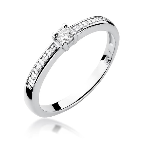 Gyűrű W0288 Gyémánt 0,08ct Fehér arany
