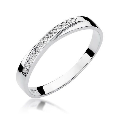 Ring W0305 mit Diamanten Weißgold