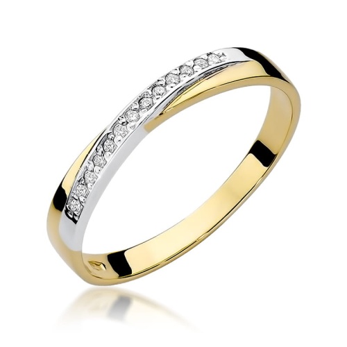 Bague W0305 avec diamants Or jaune