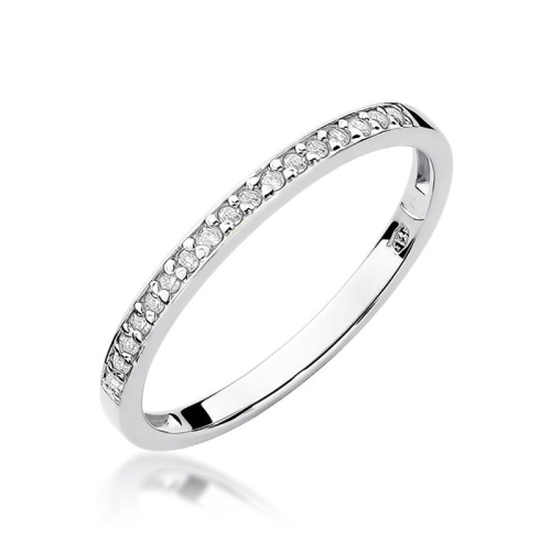 Ring W0306 mit Diamanten Weißgold