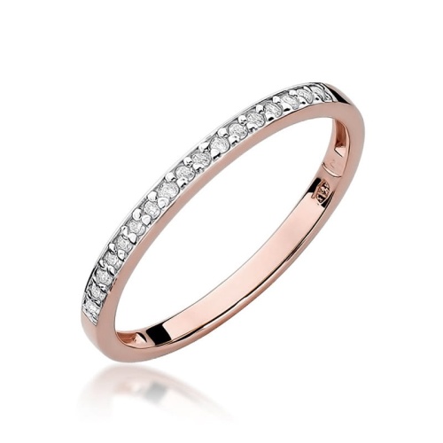 Bague W0306 avec diamants Or rose