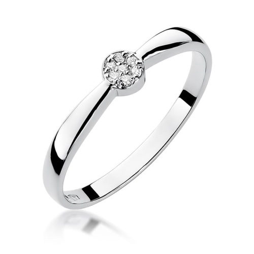 Ring W0322 Diamant 0,04ct Weißgold