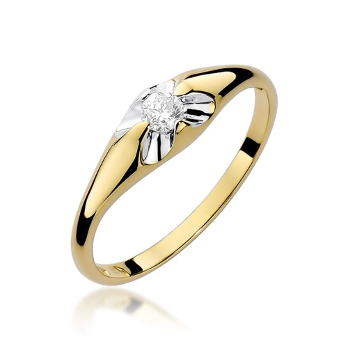 Bague W0331 Diamant 0,10ct Or jaune