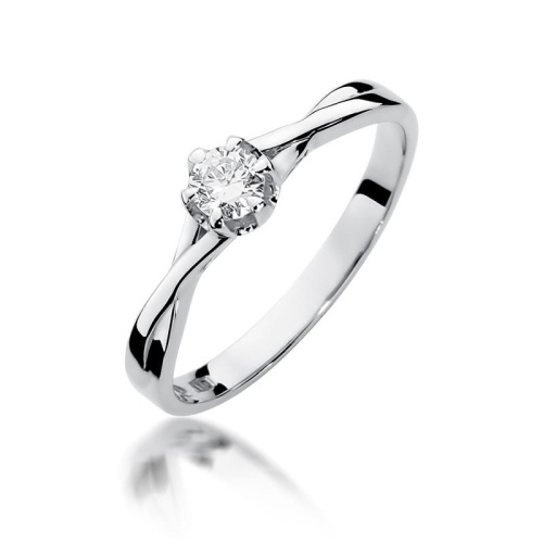 Gyűrű W0340B Gyémánt 0,23ct Fehér arany