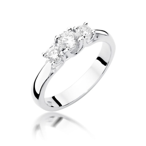 Gyűrű W0344 Gyémánt 0,25ct Fehér arany