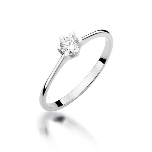Gyűrű W0387 Gyémánt 0,23ct Fehér arany