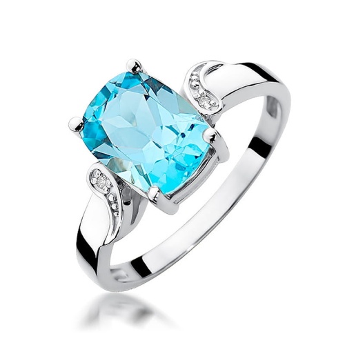 Gyűrű W0400 Topáz Swiss 2,40ct Fehér arany