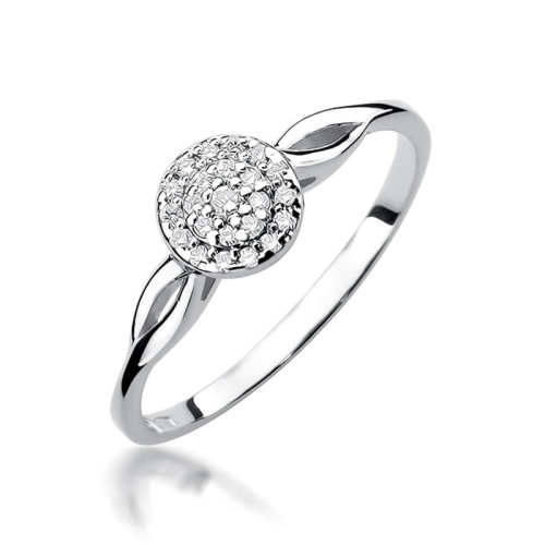 Ring W0421 mit Diamanten Weißgold