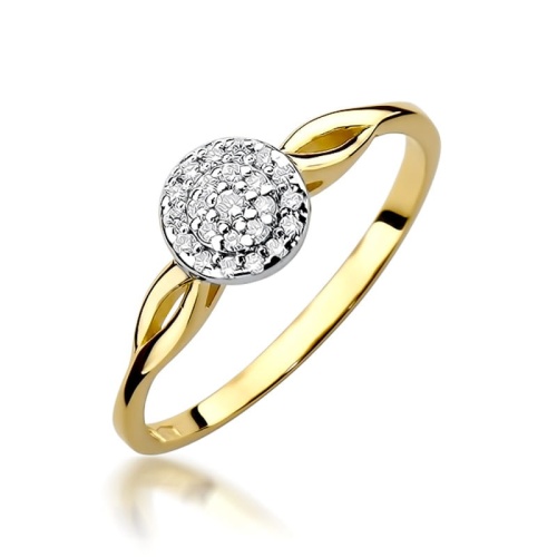 Bague W0421 avec diamants Or jaune