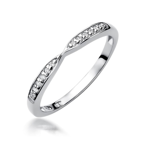 Ring W0425 mit Diamanten Weißgold