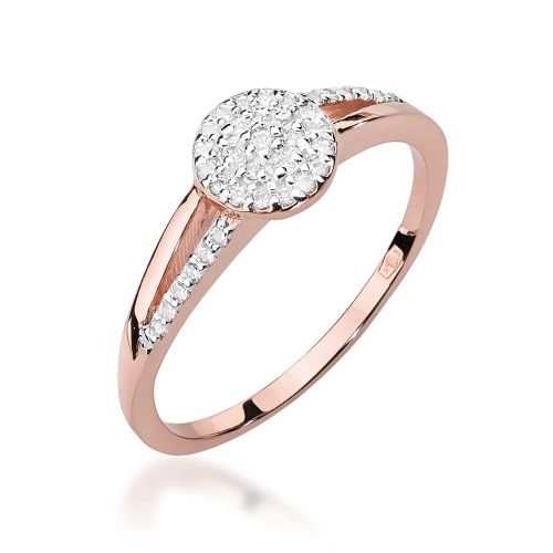 Bague W0437 avec diamants Or rose